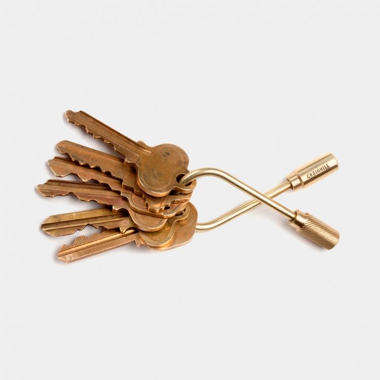 llavero Craighill Helix brass