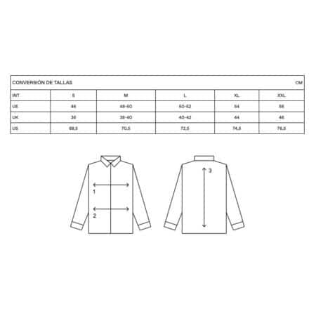 Conversión Tallas Camisas Edmmond Studios