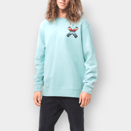 Sudadera Blue Banana acqua Classic man