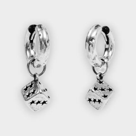 Pendientes Dice Silver