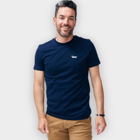 camiseta Perro salchicha navy