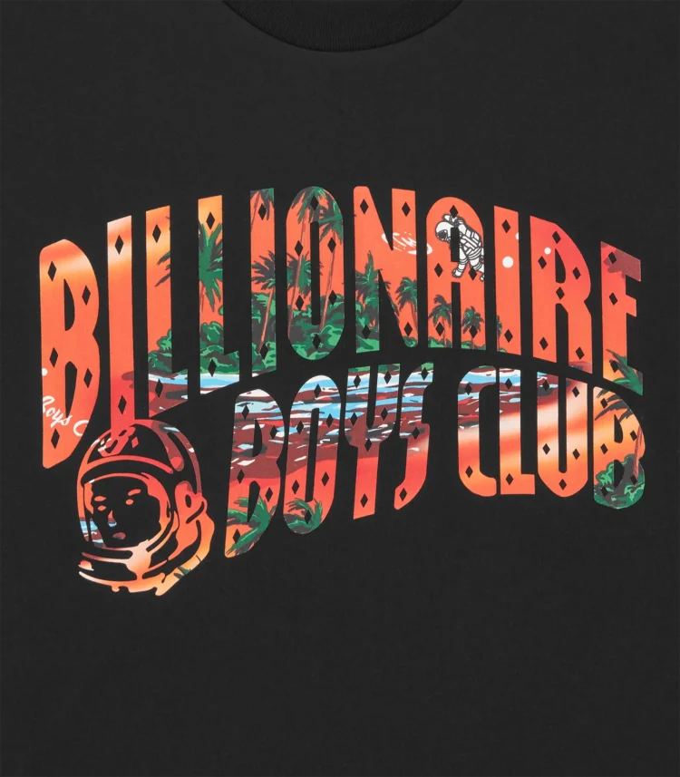 camiseta Tropical island black