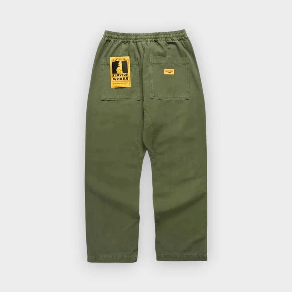 Pantalones Classic chef olive