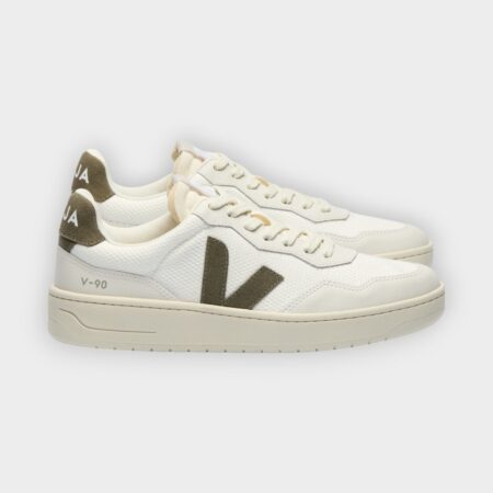Veja - Zapatillas V-90 B-Mesh White Kaki