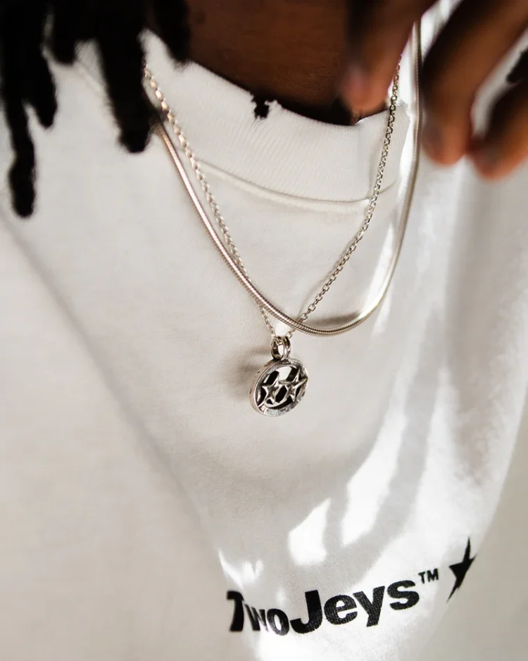 Cadena Twojeys Bali silver