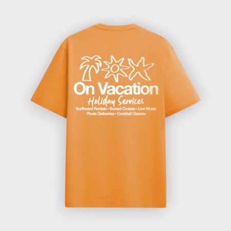 camiseta On Vacation orange