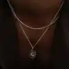 Collar Midnight silver