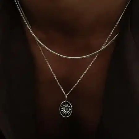 Collar Midnight silver