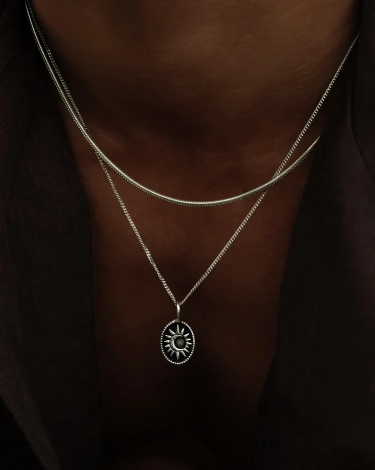 Collar Midnight silver