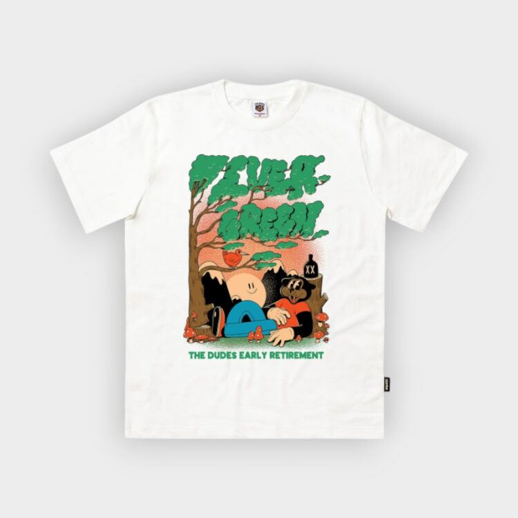 Camiseta Evergreen blanca