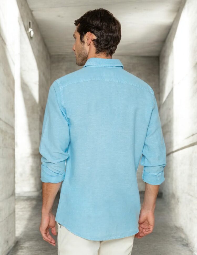 camisa Scotta 1985 Lissome li-co celeste