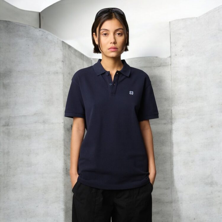 polo Patch azul marino