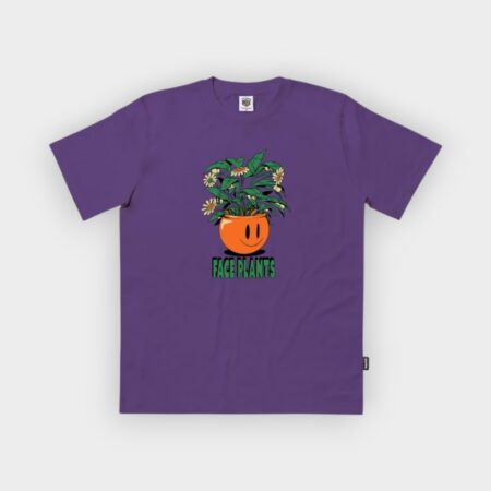 Camiseta Face planter violeta