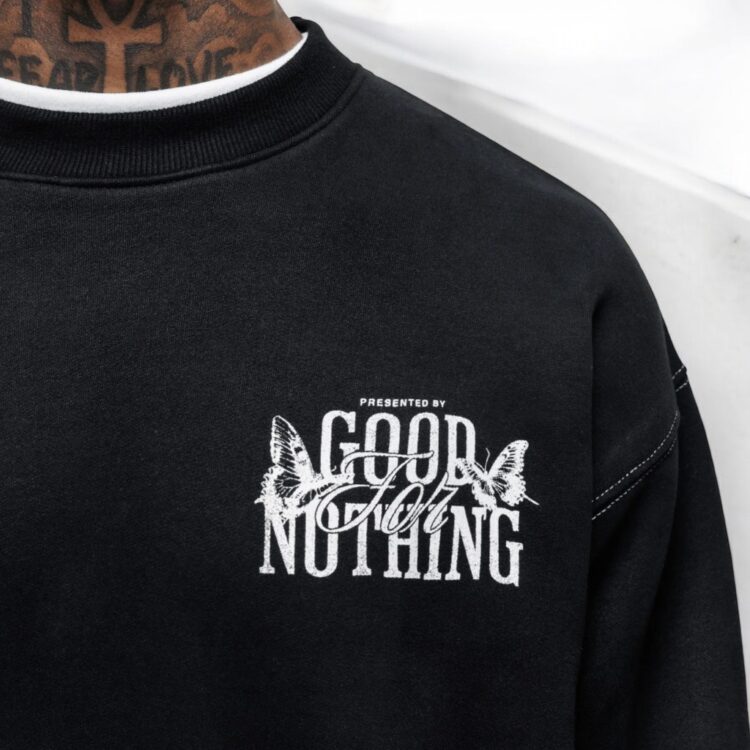 Sudadera Dakota butterfly black