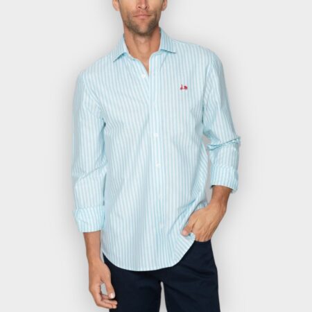 Camisa Scotta Cascais turquesa