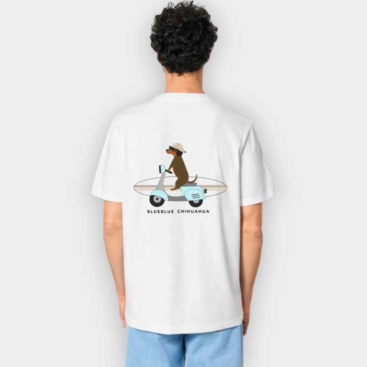 Camiseta BlueBlue Chihuahua Motero