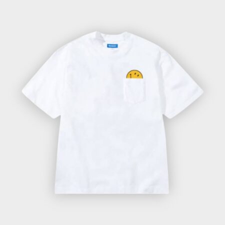 camiseta Smiley Peek white