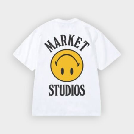 camiseta Smiley upside white