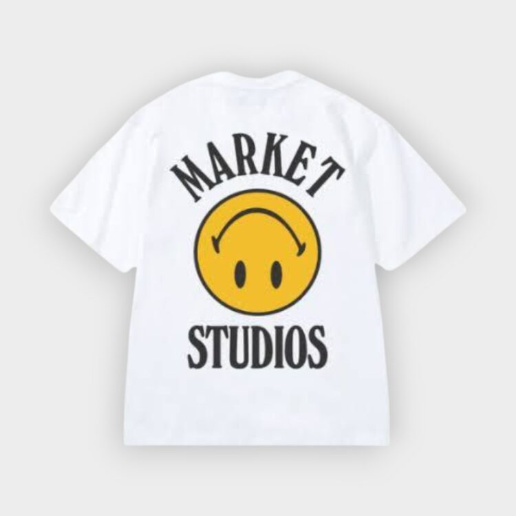 camiseta Smiley upside white