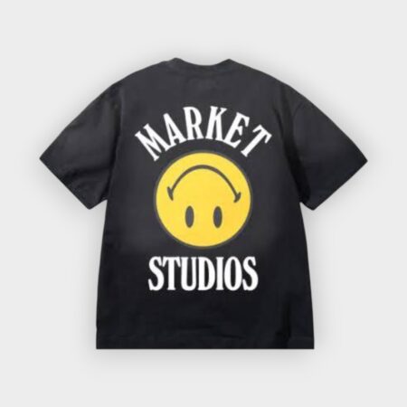 camiseta Smiley upside black