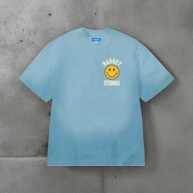 camiseta Smiley upside blue