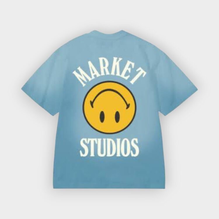 camiseta Smiley upside blue
