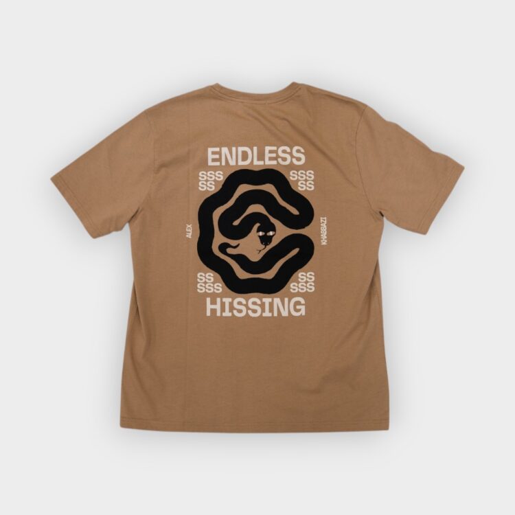 Camiseta Bask Snake coffee