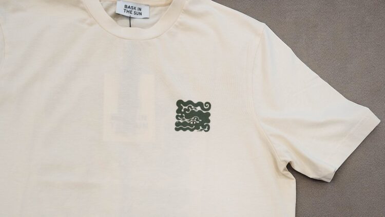 Camiseta Bask Croco cream