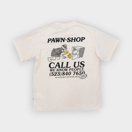 Edmmond - Camiseta Pawn shop plain off white