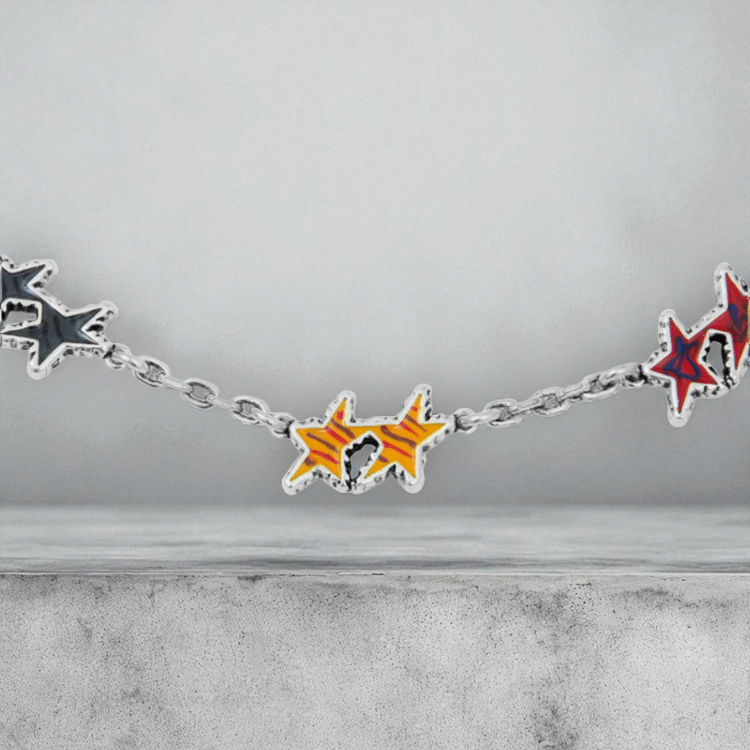 collar TwoJeys Melted Stars