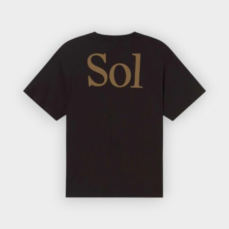 Camiseta negra Sol type