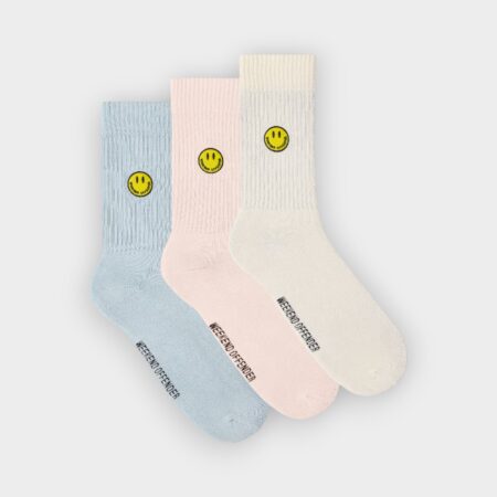 Calcetines Smiley pink blue