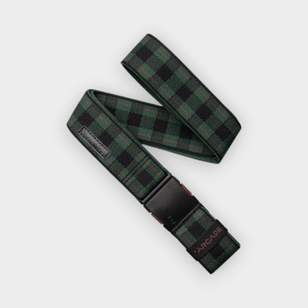 Arcade – Cinturón Plaid Emerald Wine