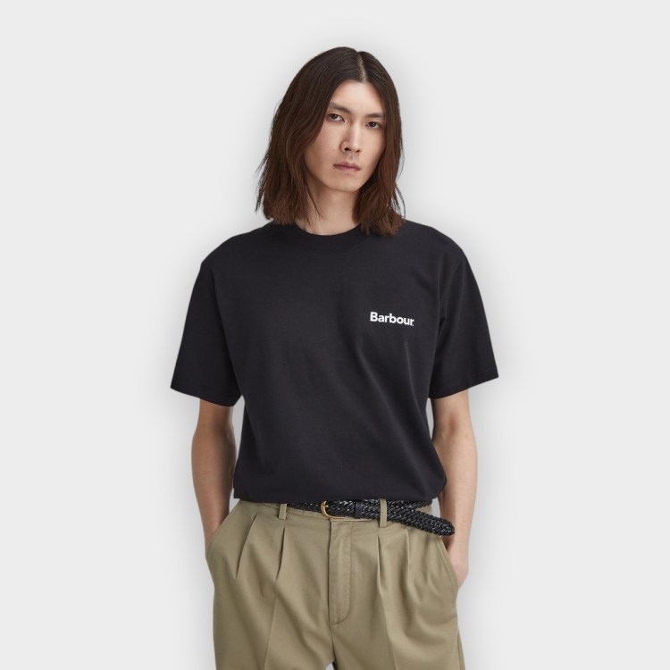 Camiseta Barbour Bowery black