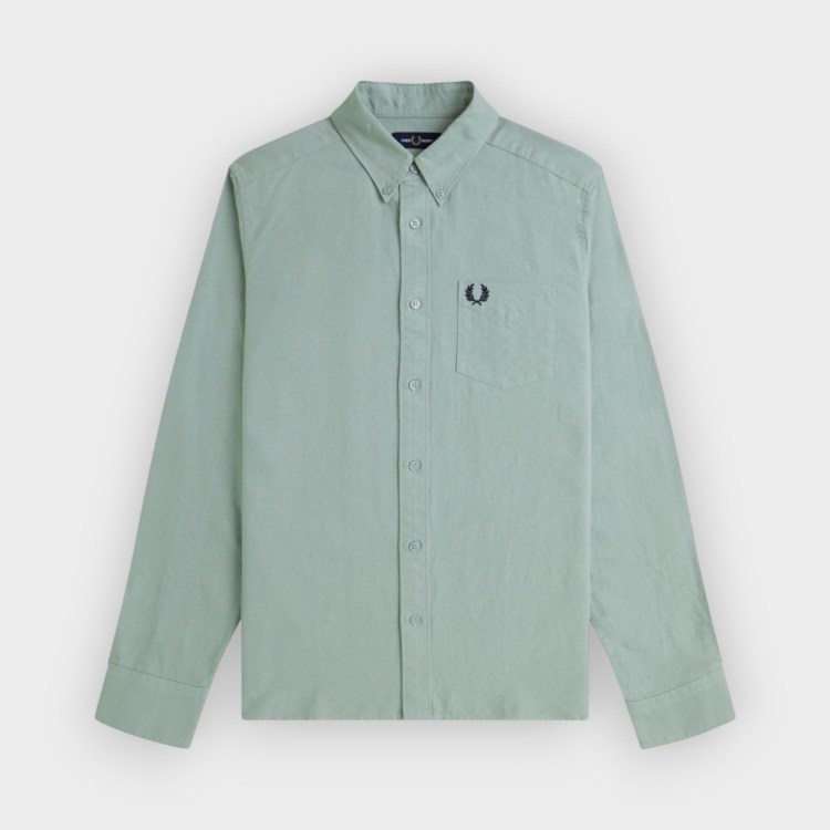 Camisa Oxford hoja laurel