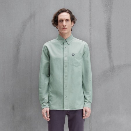 Camisa Oxford hoja laurel