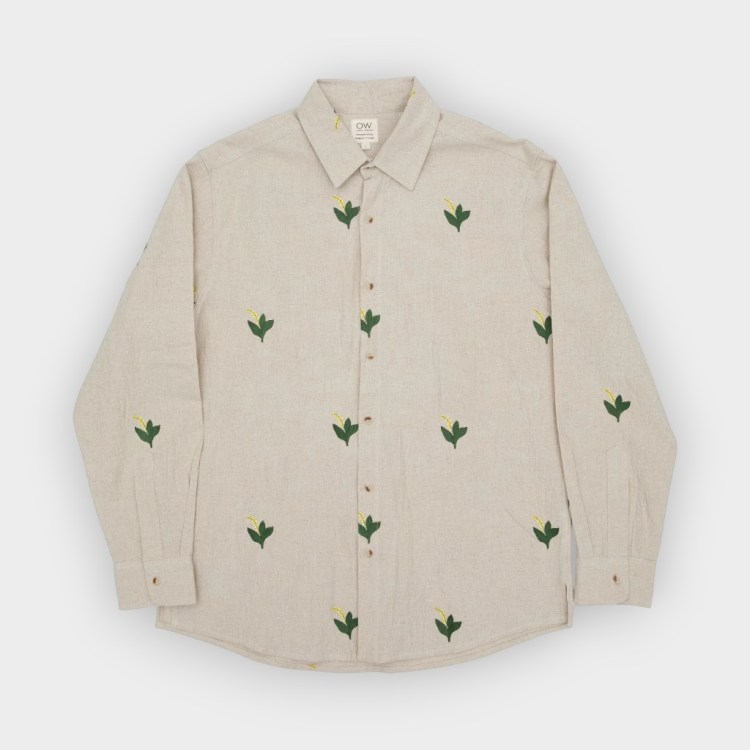 Camisa Otherwise Alba embroidered