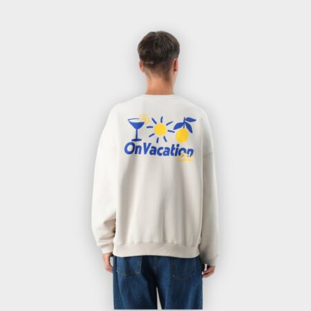 On Vacation – Sudadera Triple Fun Sweater Unisex Beige