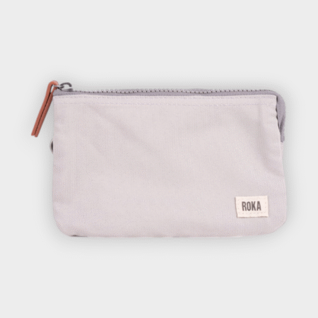 Roka – Cartera Carnaby Mist Recycled Canvas Medium