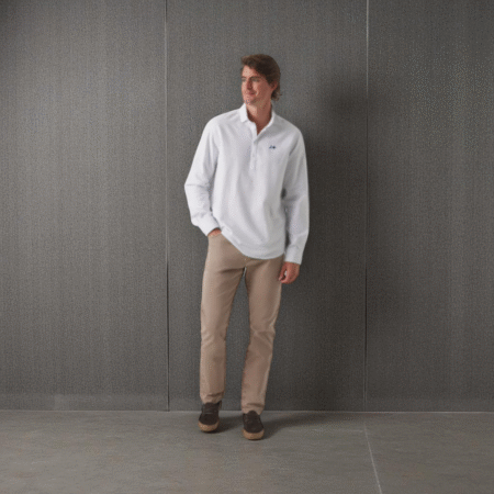 Camisa Polera stripes cesleste