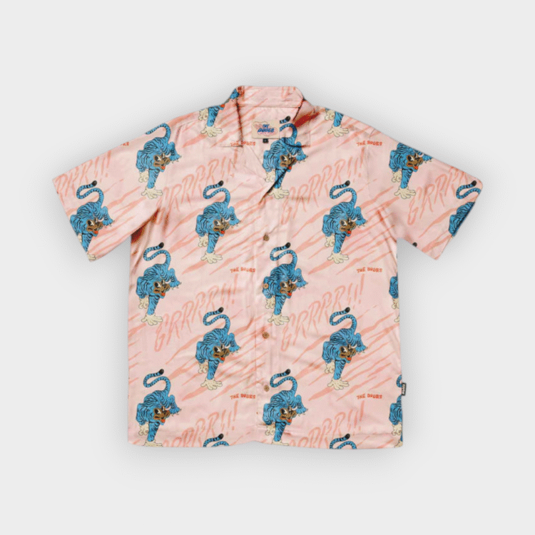 Camisa Blue tiger hawaiian