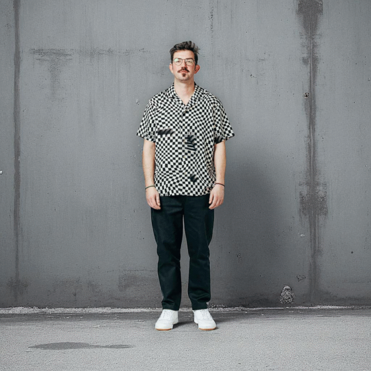 Camisa Checkered hawaiian multicolor