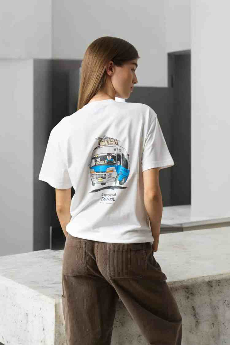 Camiseta Road blanca