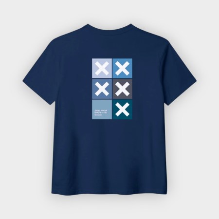 Camiseta Square azul marino
