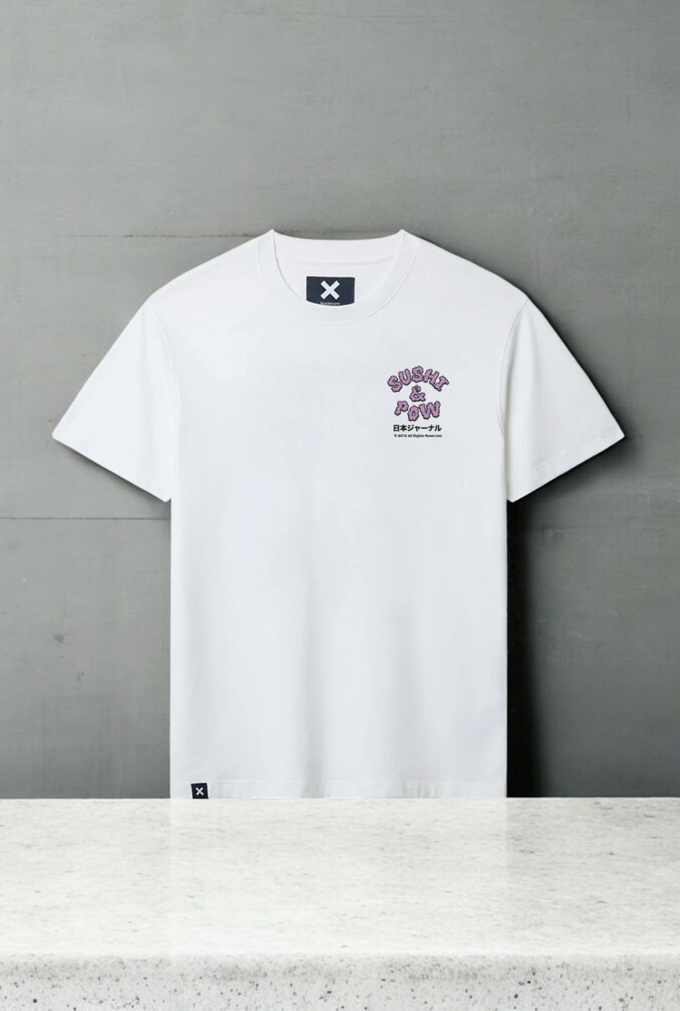 Camiseta Sushi pow blanca