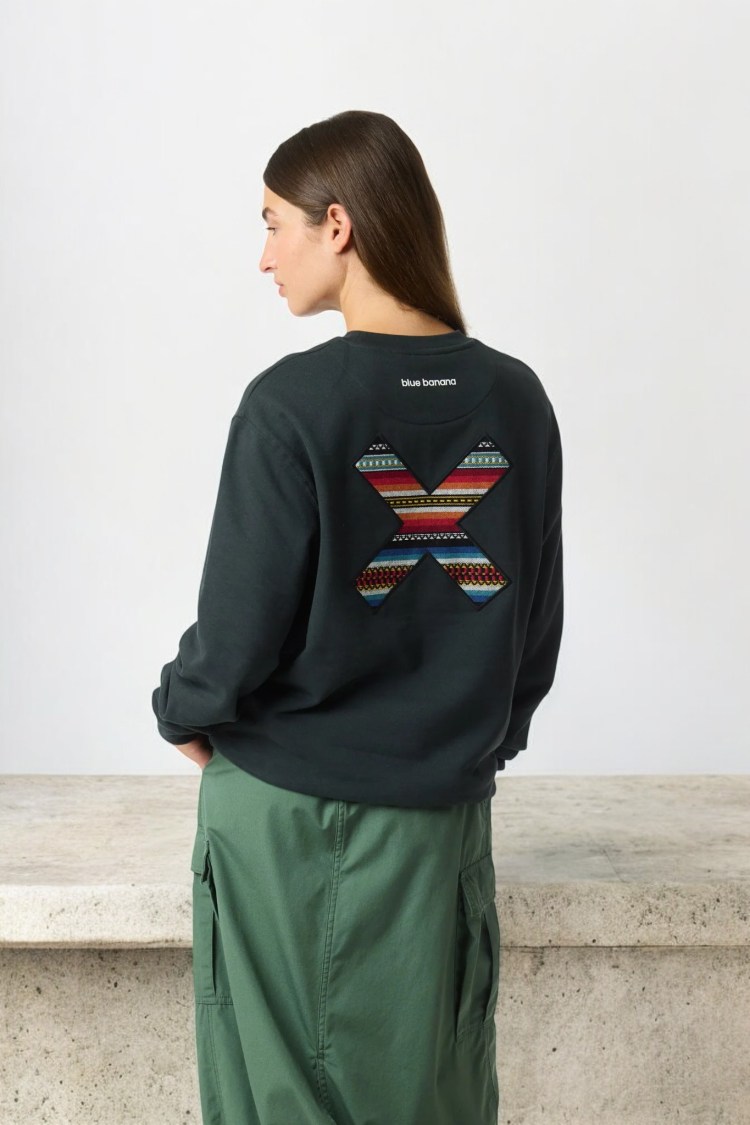 Sudadera Blue Banana antracita