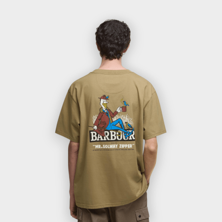 Barbour Heritage – Camiseta Campbell Oversized Graphic British Khaki