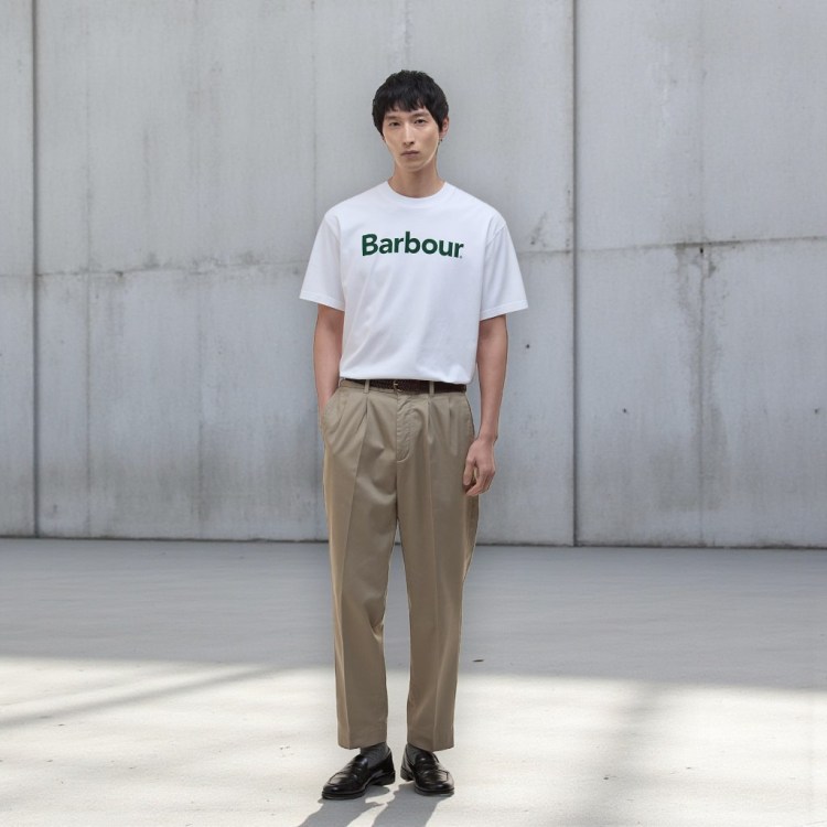 Camiseta Barbour Pensford white