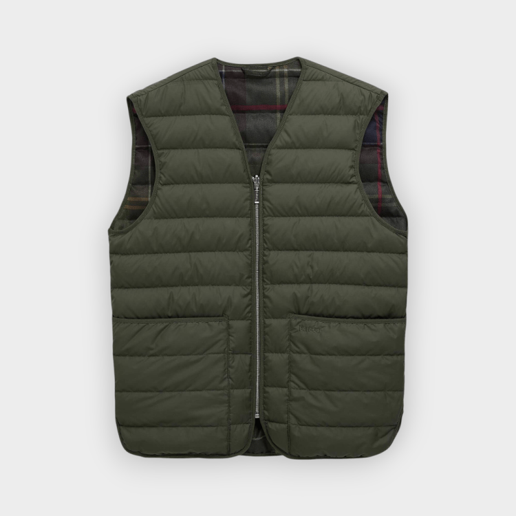 Chaleco Barbour Reversible sage