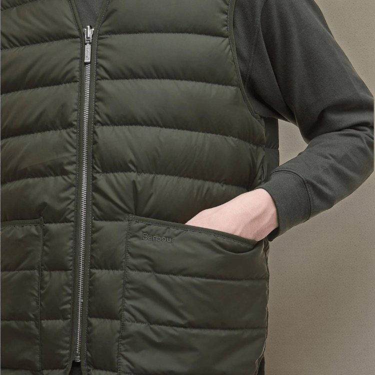 Chaleco Barbour Reversible sage